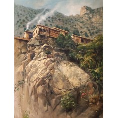 Nasir Shahzad, 36 x 48 Inch, Oil on Canvas, Landscape Painting, AC-NSZD-003